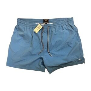 Todd Snyder 5" Solid Weekend Azure Blue Swim Shorts Nylon XXL PA1332500.BL139